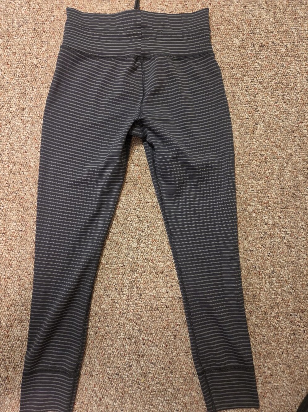 Vuori Black Charcoal with Light Gray Pinstripe Performance Joggers
